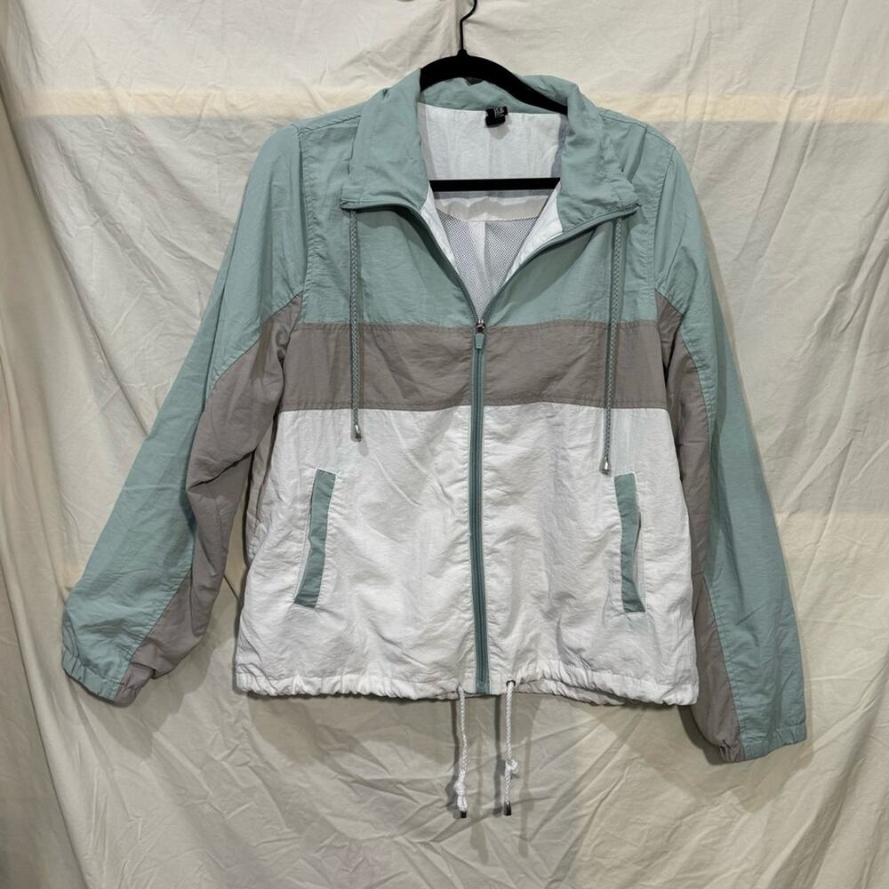 Athletic Collection By 26 International Color Block Windbreaker Women's Large